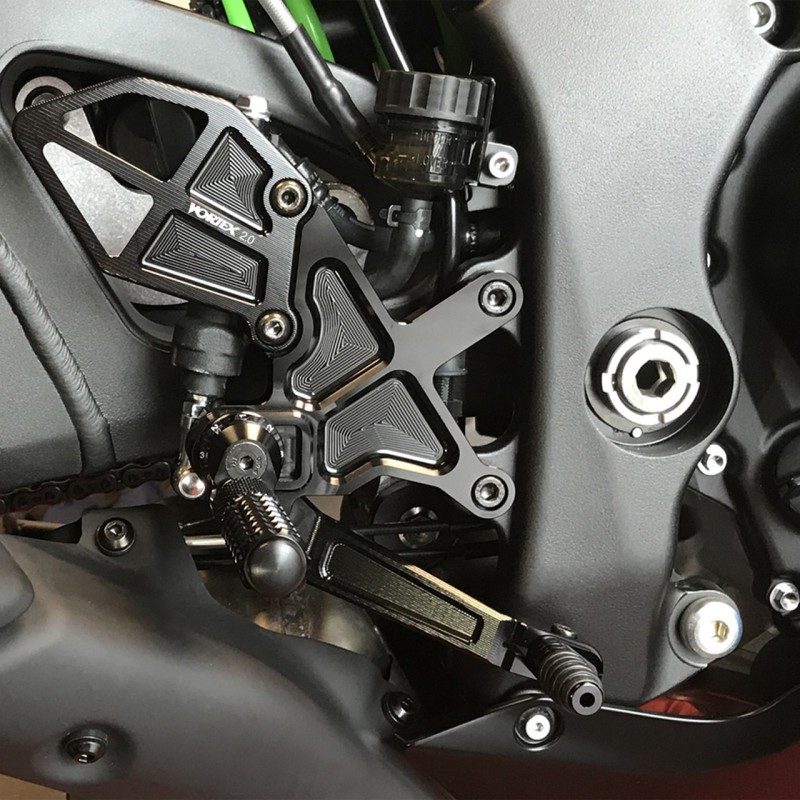 Vortex V3 2.0 Adjustable Rearsets 2016-2020 Kawasaki Ninja ZX-10R / ZX-10RR
