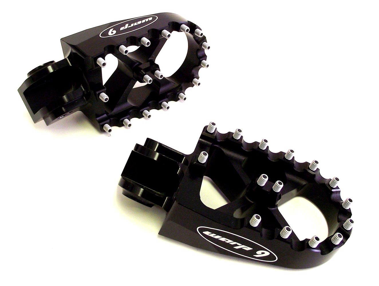 Warp 9 Front Oversized Supermoto / MX Foot Pegs - Honda / Husqvarna / Kawasaki / KTM / Suzuki / Yamaha