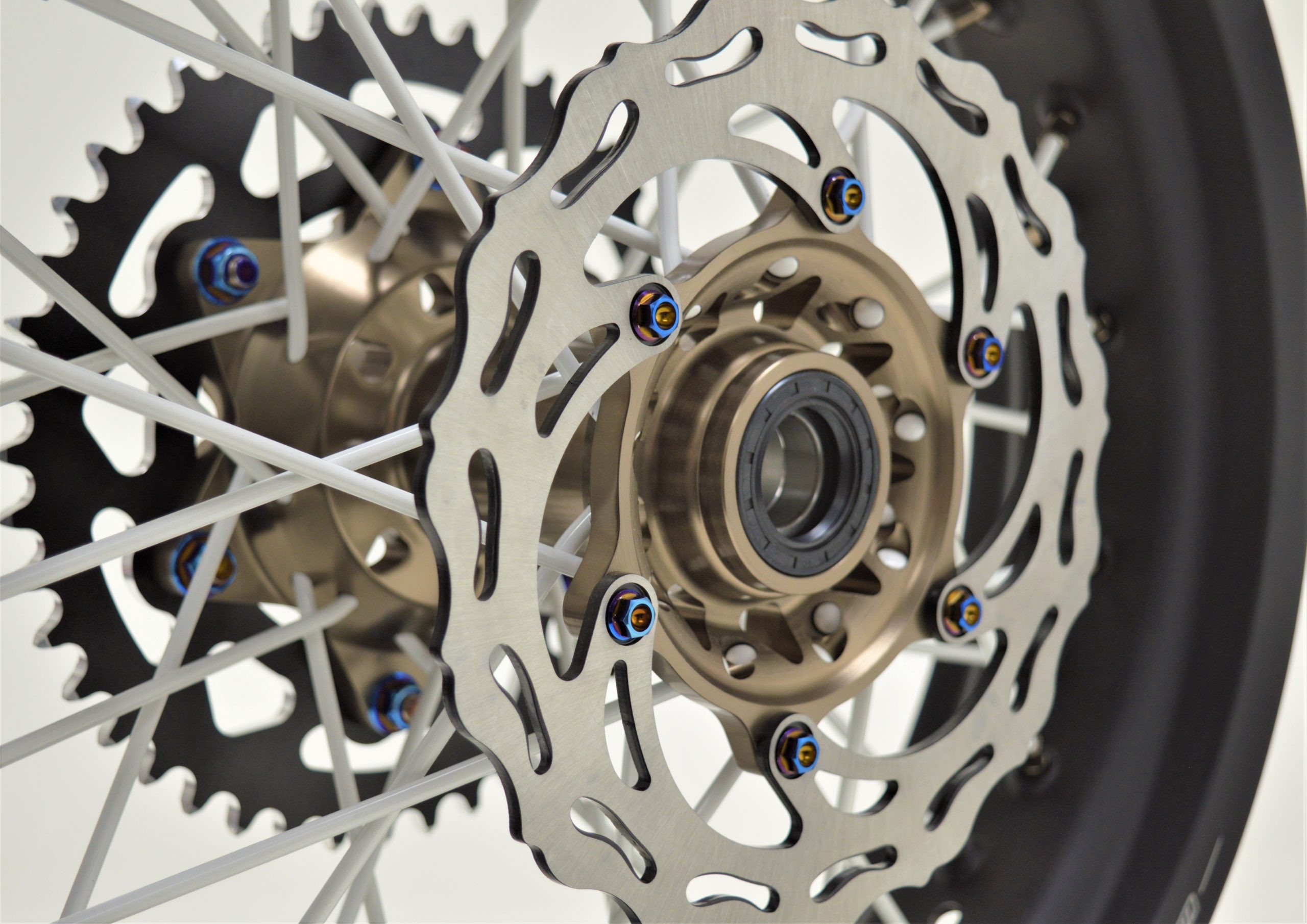 Warp 9 Titanium Front or Rear Brake Rotor Bolt Kit for 2003 - 2014 Husabergs