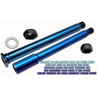 Warp 9 Titanium Front Axle for Honda Offroad / Supermoto 2009-2021