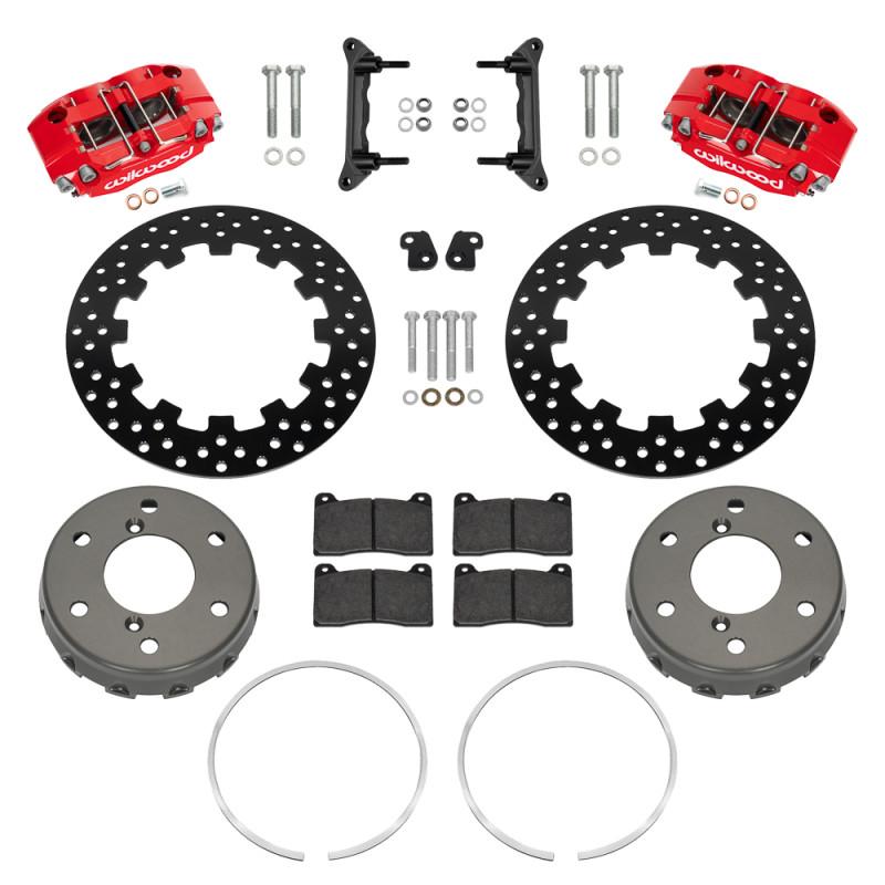 Wilwood Big Brake NDPR Drilled Front Brake Kit | RED  | CAN-AM | Maverick R (2024-2026)