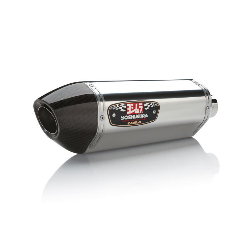 Yoshimura R-77 Full Exhaust, Stainless W/Carbon Fiber Endcap - 2011-2020 GSX-R600 / GSX-R750 Yoshimura R-77 Full Exhaust, Stainless W/Carbon Fiber Endcap - 2011-2020 GSX-R600 / GSX-R750