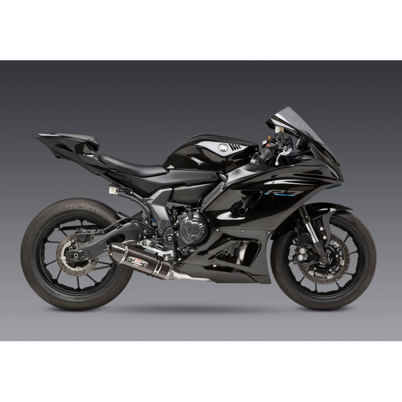 Yoshimura Works R-77 Stainless Steel Full-System w/ Carbon Fiber Muffler - Yamaha MT-07 (2015-2023) / XSR700 (2018-2022) / R7 (2022-2023) Yoshimura Works R-77 Stainless Steel Full-System w/ Carbon Fiber Muffler - Yamaha MT-07 (2015-2023) / XSR700 (2018-2022) / R7 (2022-2023)