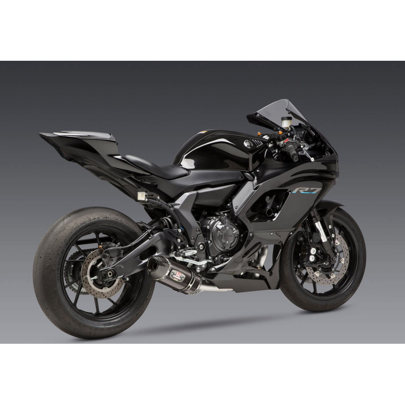 Yoshimura Works R-77 Stainless Steel Full-System w/ Carbon Fiber Muffler - Yamaha MT-07 (2015-2023) / XSR700 (2018-2022) / R7 (2022-2023) Yoshimura Works R-77 Stainless Steel Full-System w/ Carbon Fiber Muffler - Yamaha MT-07 (2015-2023) / XSR700 (2018-2022) / R7 (2022-2023)