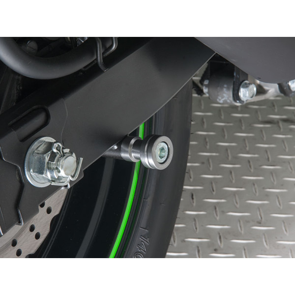 Zeta Racing Billet Aluminum Swingarm Spools - Titanium Zeta Racing Billet Aluminum Swingarm Spools - Titanium