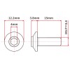 Zeta Windscreen Bolt Kit - 4 Pack