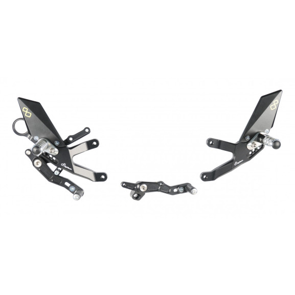 LighTech Track System Rearsets w/ Folding Footpegs   -  2019-2020 BMW S1000RR (US 2020)