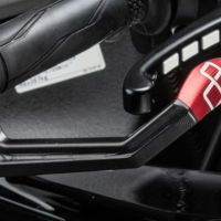 LighTech Aluminium Lever Guard - Brake - Red 132mm