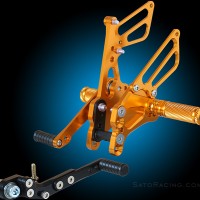 Sato Racing Adjustable Rearsets - GP or Street Shift - 2011-2019 Suzuki GSX-R600 / GSX-R750