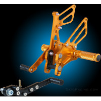 Sato Racing Adjustable Rearsets - GP or Street Shift - 2011-2019 Suzuki GSX-R600 / GSX-R750