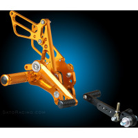 Sato Racing Adjustable Rearsets - GP or Street Shift - 2011-2019 Suzuki GSX-R600 / GSX-R750
