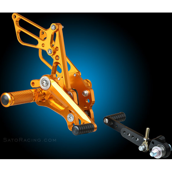 Sato Racing Adjustable Rearsets - GP or Street Shift - 2011-2019 Suzuki GSX-R600 / GSX-R750 Sato Racing Adjustable Rearsets - GP or Street Shift - 2011-2019 Suzuki GSX-R600 / GSX-R750