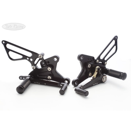 Sato Racing Adjustable Rearsets Standard Shift - 2019 Kawasaki Ninja ZX-6R