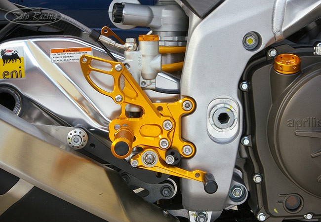 Sato Racing Rearsets - Gold 09-11 Aprilia RSV4 / R / Factory (non-APRC)