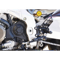 Sato Racing Rearsets - Black 09-11 Aprilia RSV4 / R / Factory (non-APRC)