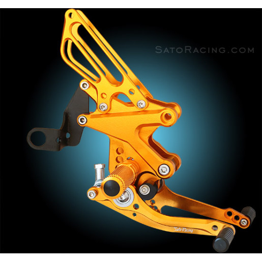 Sato Racing Rearsets - Black 12-13 Aprilia Tuono V4 APRC Sato Racing Rearsets - Black 12-13 Aprilia Tuono V4 APRC