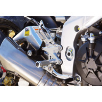 Sato Racing Rearsets  - Black 12-13 Aprilia Tuono V4 APRC