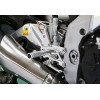 Sato Racing Rearsets GP Shift - Silver 13-16 Aprilia RSV4 / Tuono V4