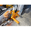 Sato Racing Rearsets STD Shift - Silver 17-18 Aprilia RSV4 / Tuono V4