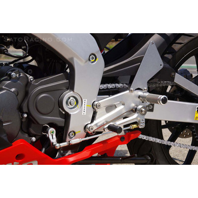 Sato Racing Rearsets - Standard Shift 2011+ Aprilia RS125