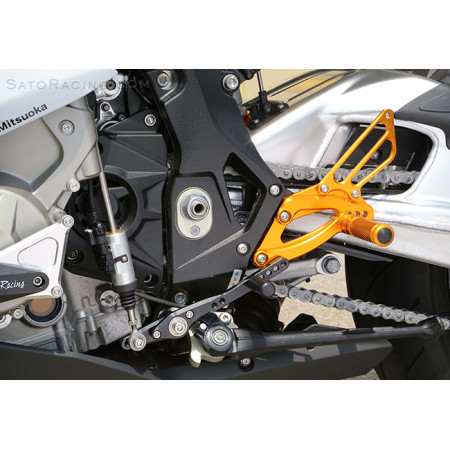 Sato Racing Standard Rear Sets - BMW S1000RR (2015-16) - Silver