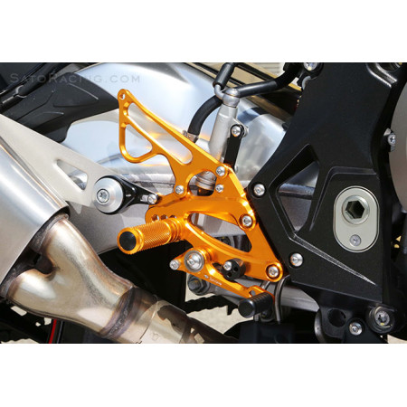 Sato Racing Standard Rear Sets - BMW S1000RR (2015-16) - Silver