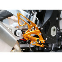 Sato Racing Standard Rear Sets - BMW S1000RR (2015-16) - Black
