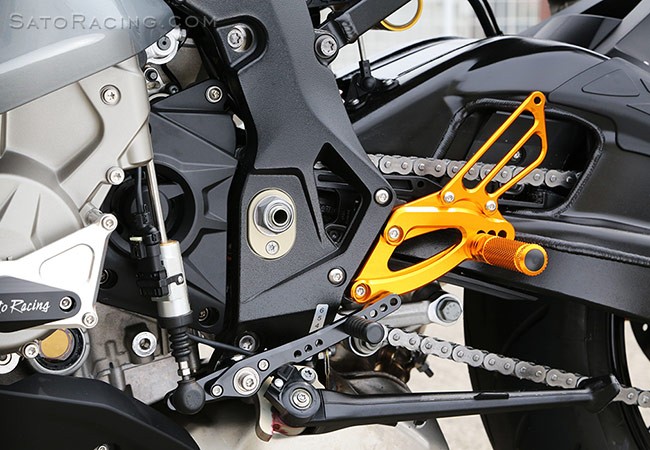 Sato Racing Gold Rearsets 2017+ BMW S1000RR