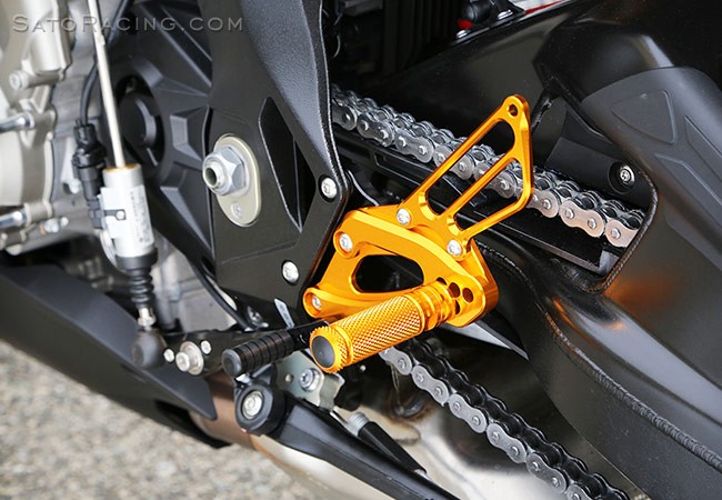 Sato Racing Gold Rearsets 2017+ BMW S1000RR