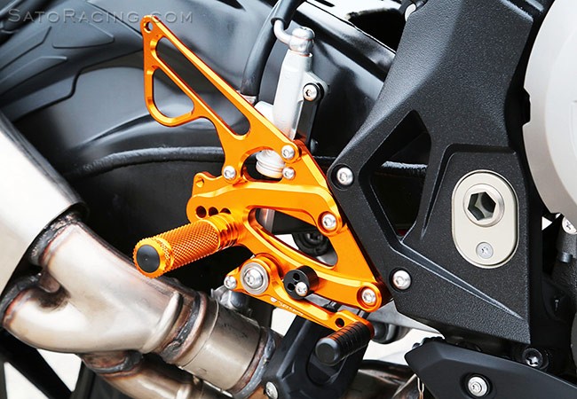 Sato Racing Gold Rearsets 2017+ BMW S1000RR
