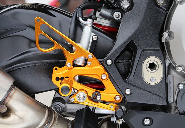 Sato Racing Gold Rearsets 2017+ BMW S1000RR