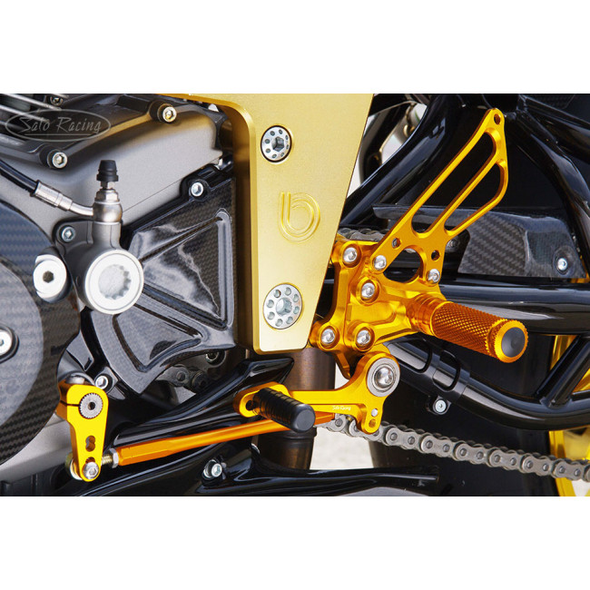 Sato Racing Rearsets - Black - 2008+ Bimota DB6 Sato Racing Rearsets - Black - 2008+ Bimota DB6