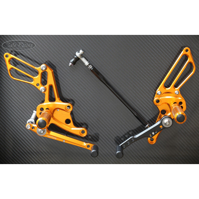 Sato Racing Adjustable Rearsets - 2014-2019 Yamaha FZ-07 / MT-07