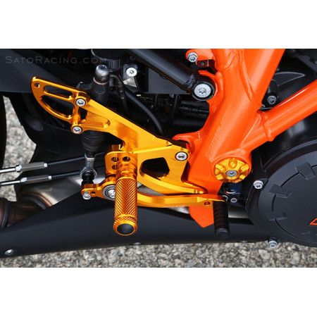 Sato Racing Adjustable Rearsets - 2014-2019 KTM SuperDuke R / GT
