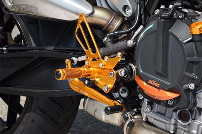 Sato Racing Adjustable Rearsets - 2018-2019 KTM 790 Duke