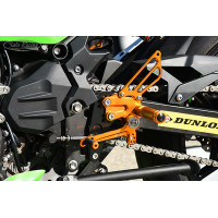 Sato Racing "Race Concept" GP Shift Adjustable Rearsets - 2018-2019 Kawasaki Ninja 400