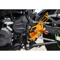 Sato Racing "Street Friendly" Adjustable Rearsets - 2018-2019 Kawasaki Ninja 400