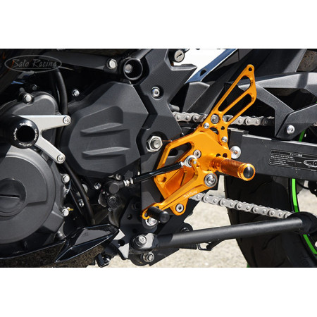 Sato Racing "Street Friendly" Adjustable Rearsets - 2018-2019 Kawasaki Ninja 400