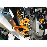 Sato Racing "Street Friendly" Adjustable Rearsets - 2018-2019 Kawasaki Ninja 400