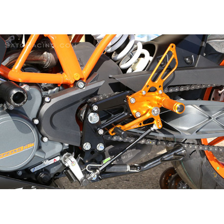 Sato Racing Adjustable Rearsets- Standard Shift - 2015-2019 KTM RC390 / RC125 Sato Racing Adjustable Rearsets- Standard Shift - 2015-2019 KTM RC390 / RC125