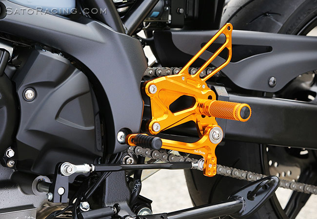 Sato Racing Adjustable Rearsets - Street or GP Shift - 2017-2019 Suzuki SV650
