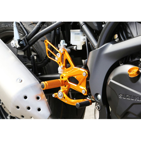 Sato Racing Adjustable Rearsets - Street or GP Shift - 2017-2019 Suzuki SV650 Sato Racing Adjustable Rearsets - Street or GP Shift - 2017-2019 Suzuki SV650