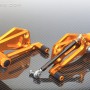 Sato Racing "Race Concept" Adjustable Rearsets - GP Shift - 2016-2019 Kawasaki Z125 Pro