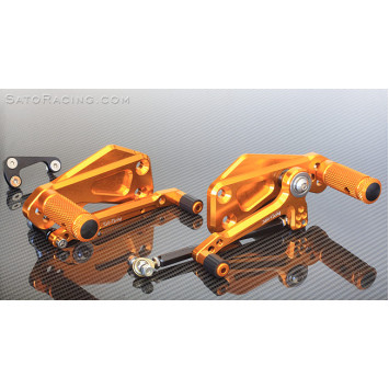 Sato Racing "Race Concept" Adjustable Rearsets - Street Shift - 2016-2019 Kawasaki Z125 Pro Sato Racing "Race Concept" Adjustable Rearsets - Street Shift - 2016-2019 Kawasaki Z125 Pro