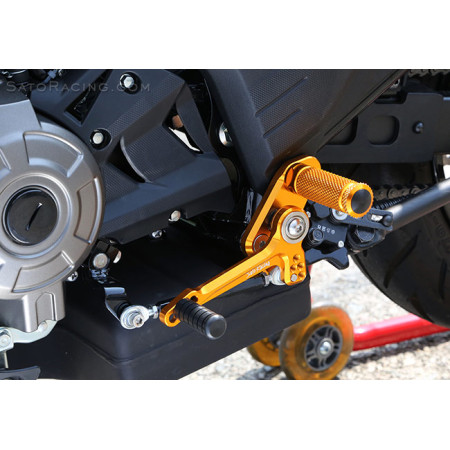 Sato Racing "Street Friendly" Adjustable Rearsets - 2016-2019 Kawasaki Z125 Pro Sato Racing "Street Friendly" Adjustable Rearsets - 2016-2019 Kawasaki Z125 Pro