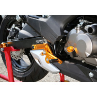 Sato Racing "Street Friendly" Adjustable Rearsets - 2016-2019 Kawasaki Z125 Pro