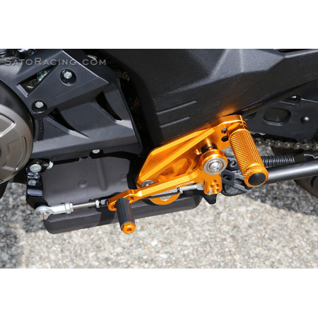 Sato Racing "Race Concept" Adjustable Rearsets - Street Shift - 2016-2019 Kawasaki Z125 Pro Sato Racing "Race Concept" Adjustable Rearsets - Street Shift - 2016-2019 Kawasaki Z125 Pro