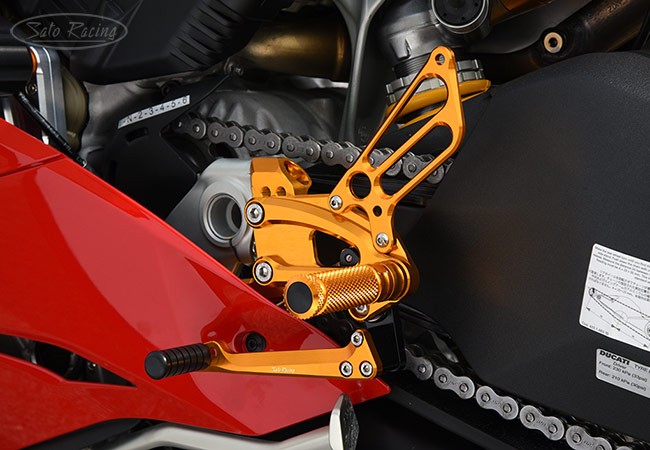 Sato Racing Adjustable Rearsets - Ducati Panigale V4
