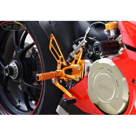 Sato Racing Adjustable Rearsets - Ducati Panigale V4