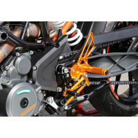 Sato Racing Adjustable Rearsets - 2017-2019 KTM 390 Duke